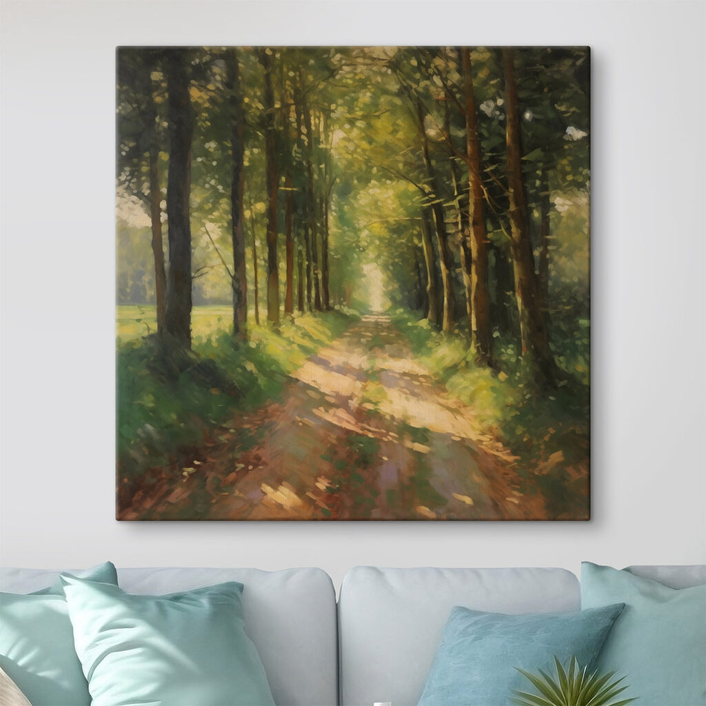 Dirt road through a forest Dirt road through a forest