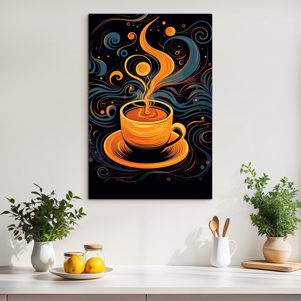 Coffee cup with smoke