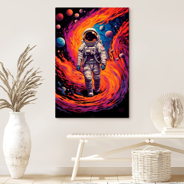 Astronaut kráčajúci vo vesmíre Astronaut kráčajúci vo vesmíre