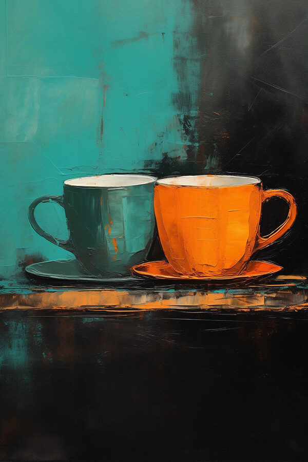 Painting of two cups Painting of two cups