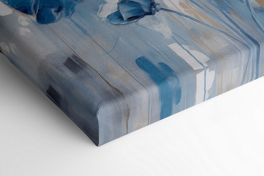 Painting of blue flowers Painting of blue flowers