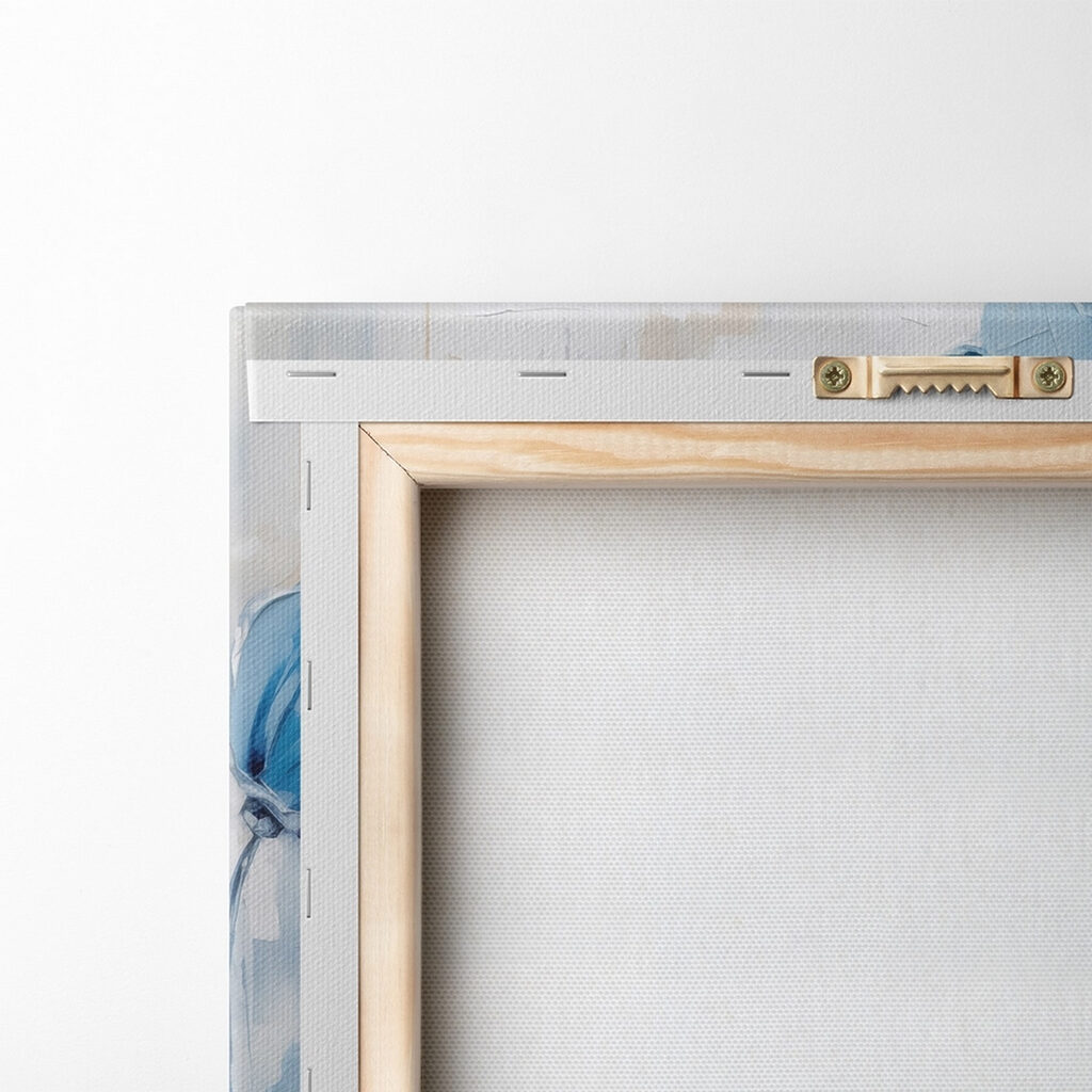 Painting of blue flowers Painting of blue flowers