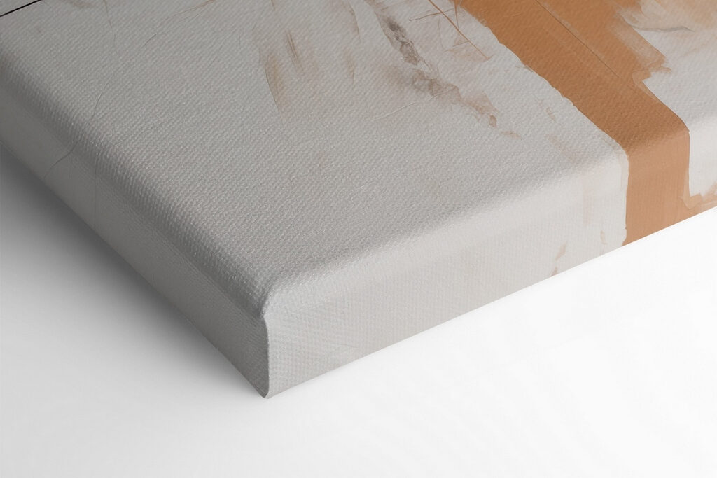 Painting of black and orange paint Painting of black and orange paint