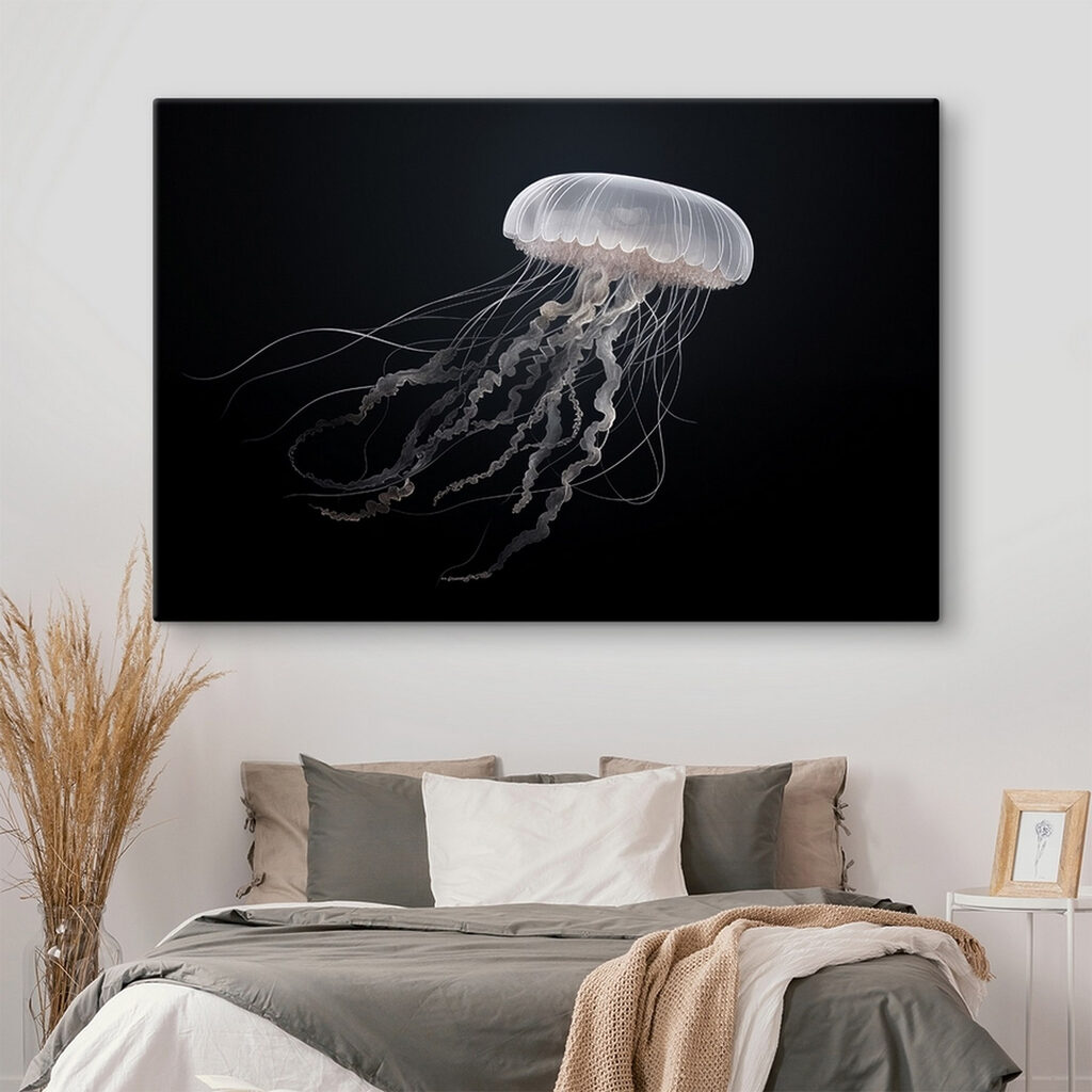 Jellyfish with long tentacles
