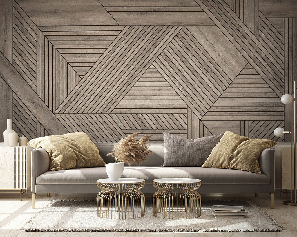 Wood floor with a pattern Wood floor with a pattern