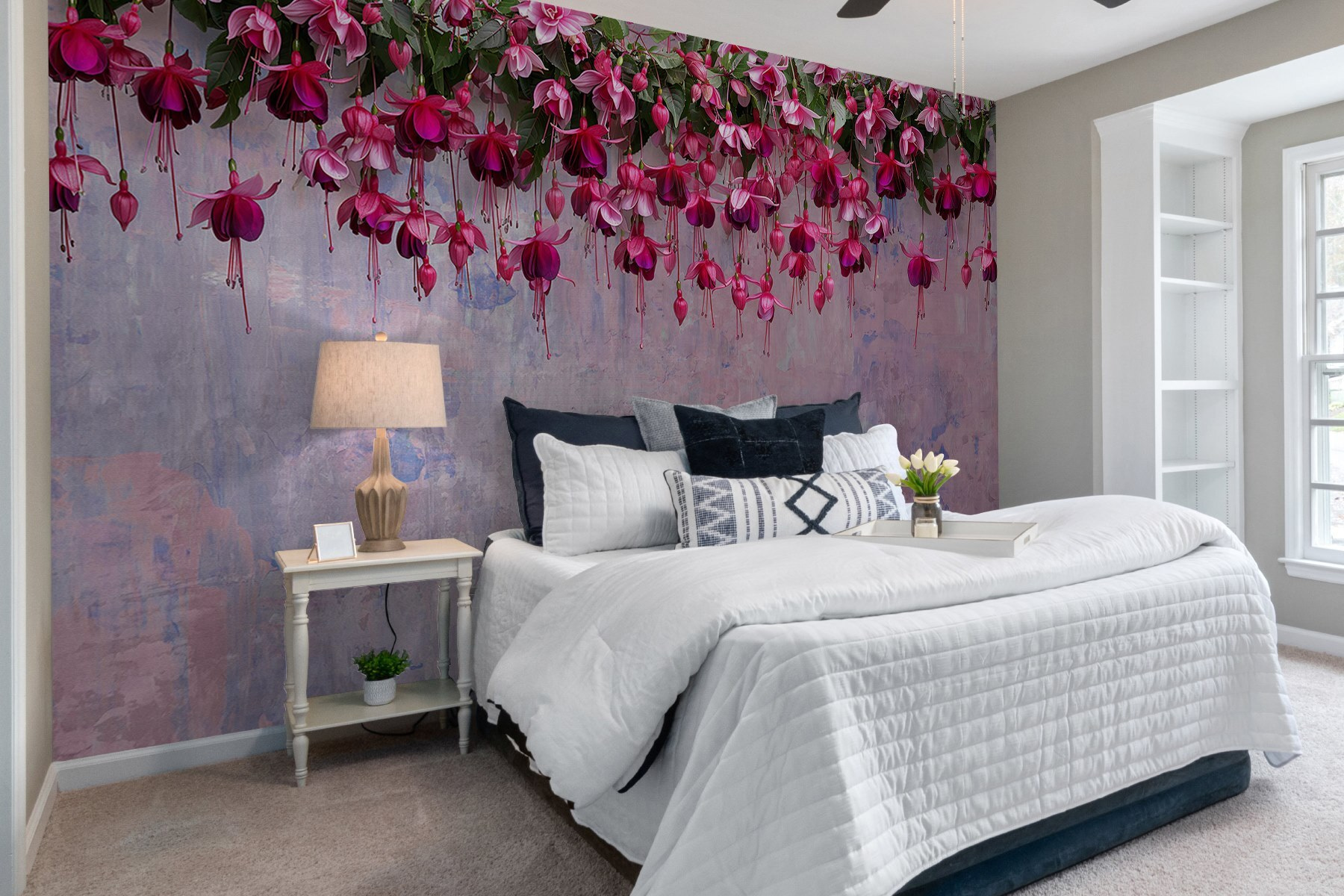 Group of pink flowers Group of pink flowers