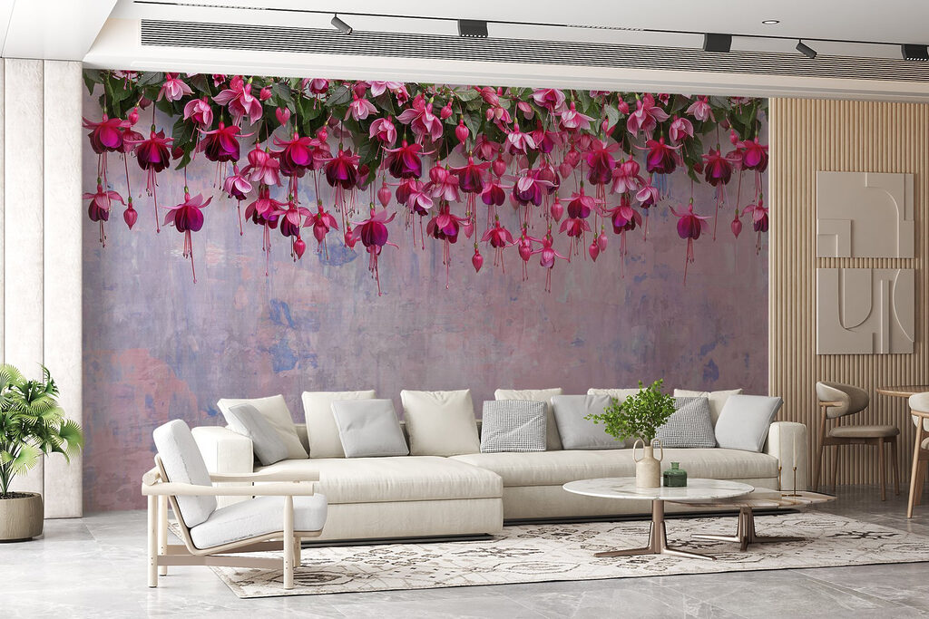 Group of pink flowers Group of pink flowers