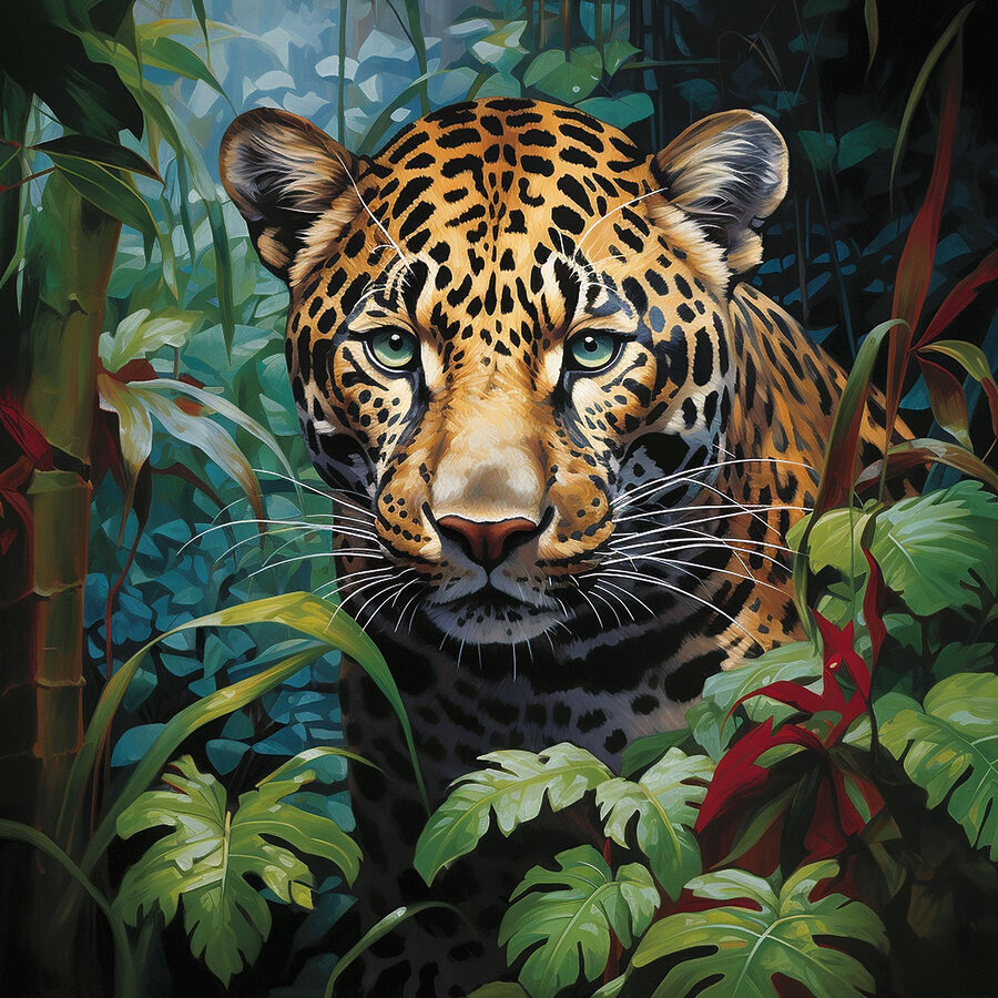 Leopard v džungli