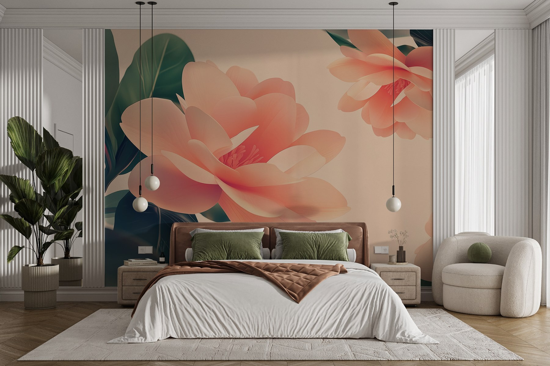 Delicate blooms in soft pastel hues Delicate blooms in soft pastel hues