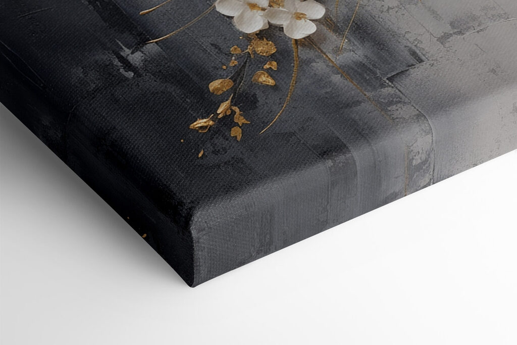 Painting of flowers in a vase