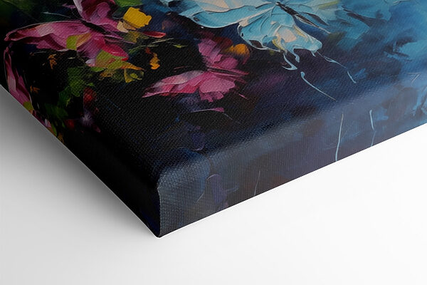 Painting of butterflies flying