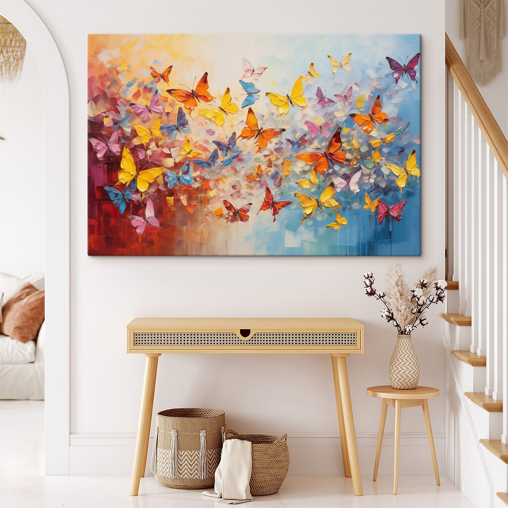 Group of butterflies flying in the air Group of butterflies flying in the air