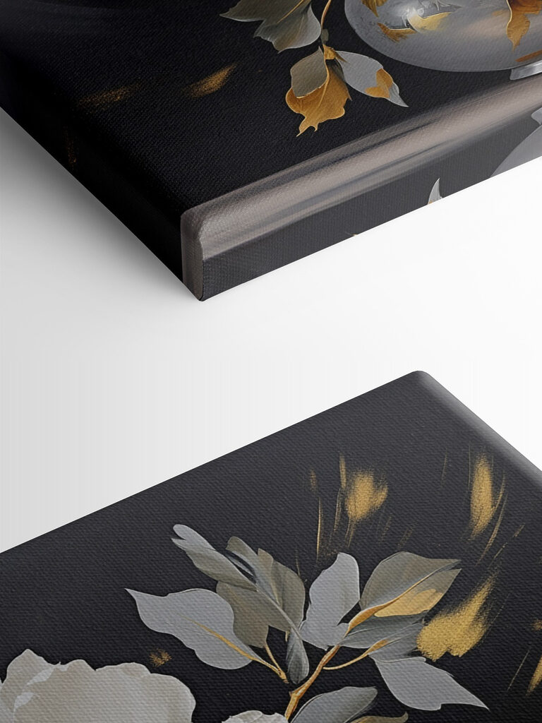 Painting of flowers in a vase Painting of flowers in a vase