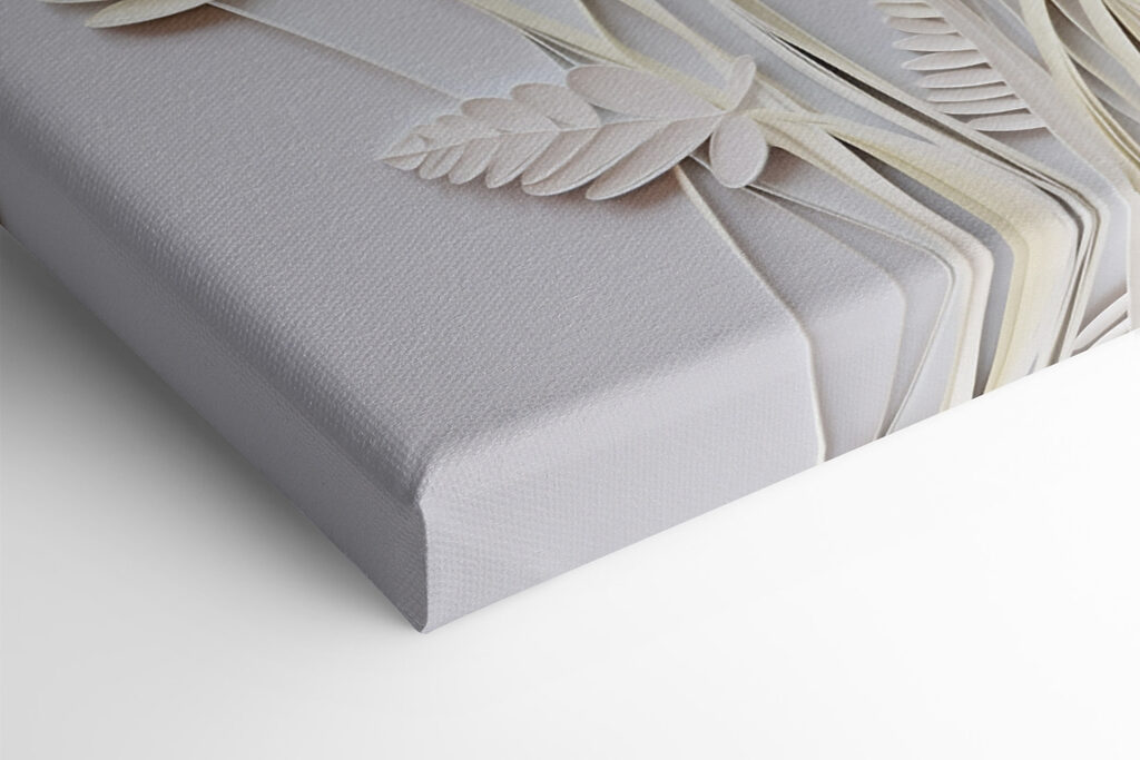 White paper cutout flowers