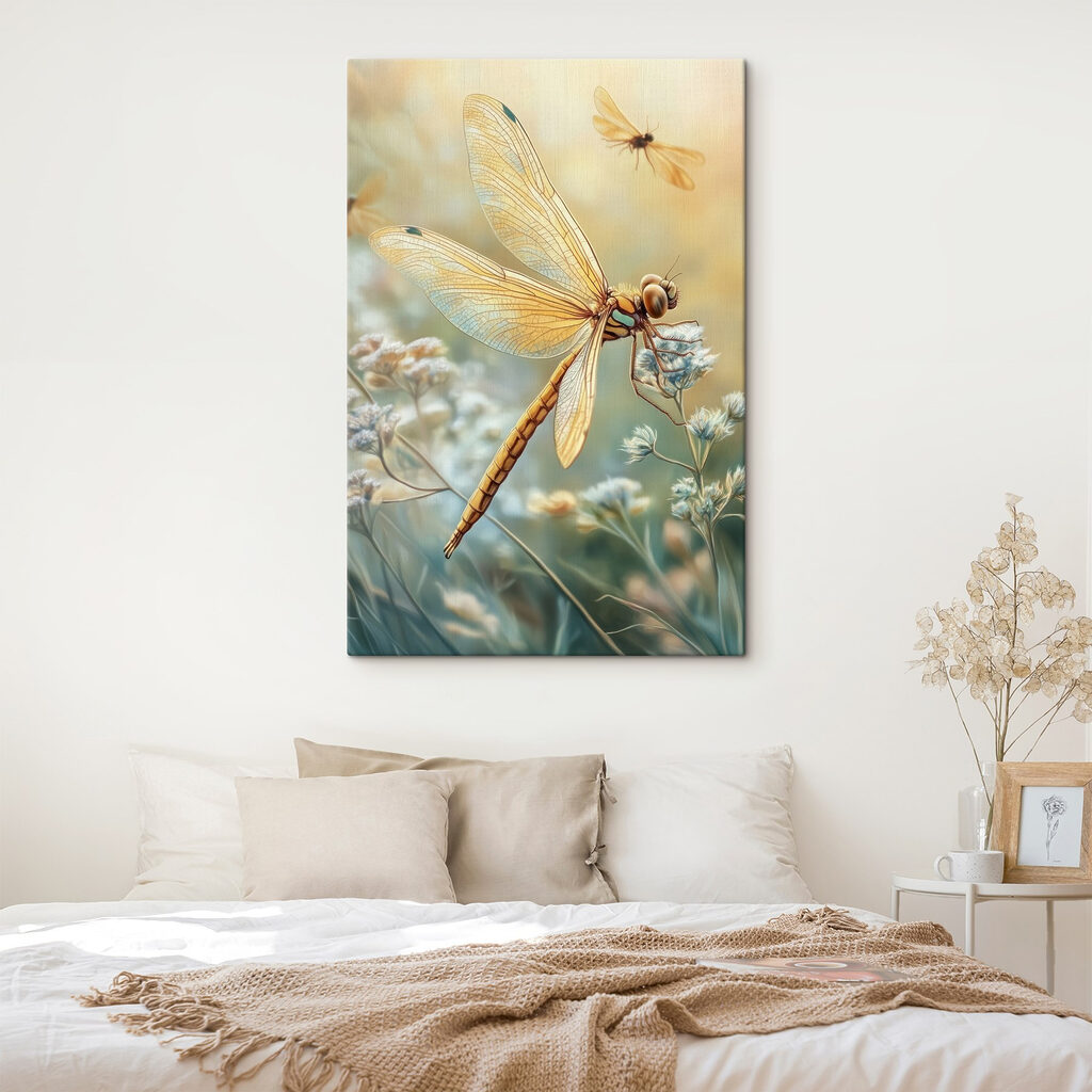 Dragonfly on a flower