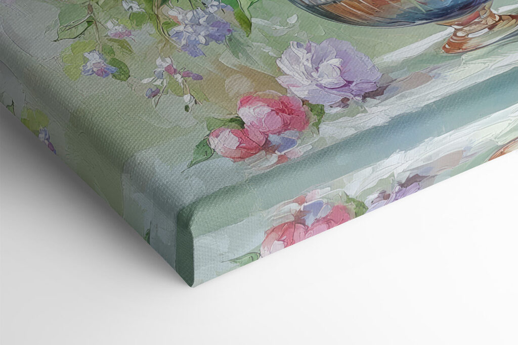 Painting of flowers in a vase