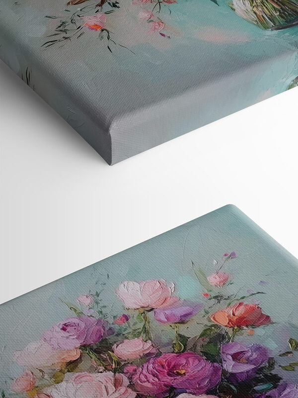 Painting of flowers in a vase