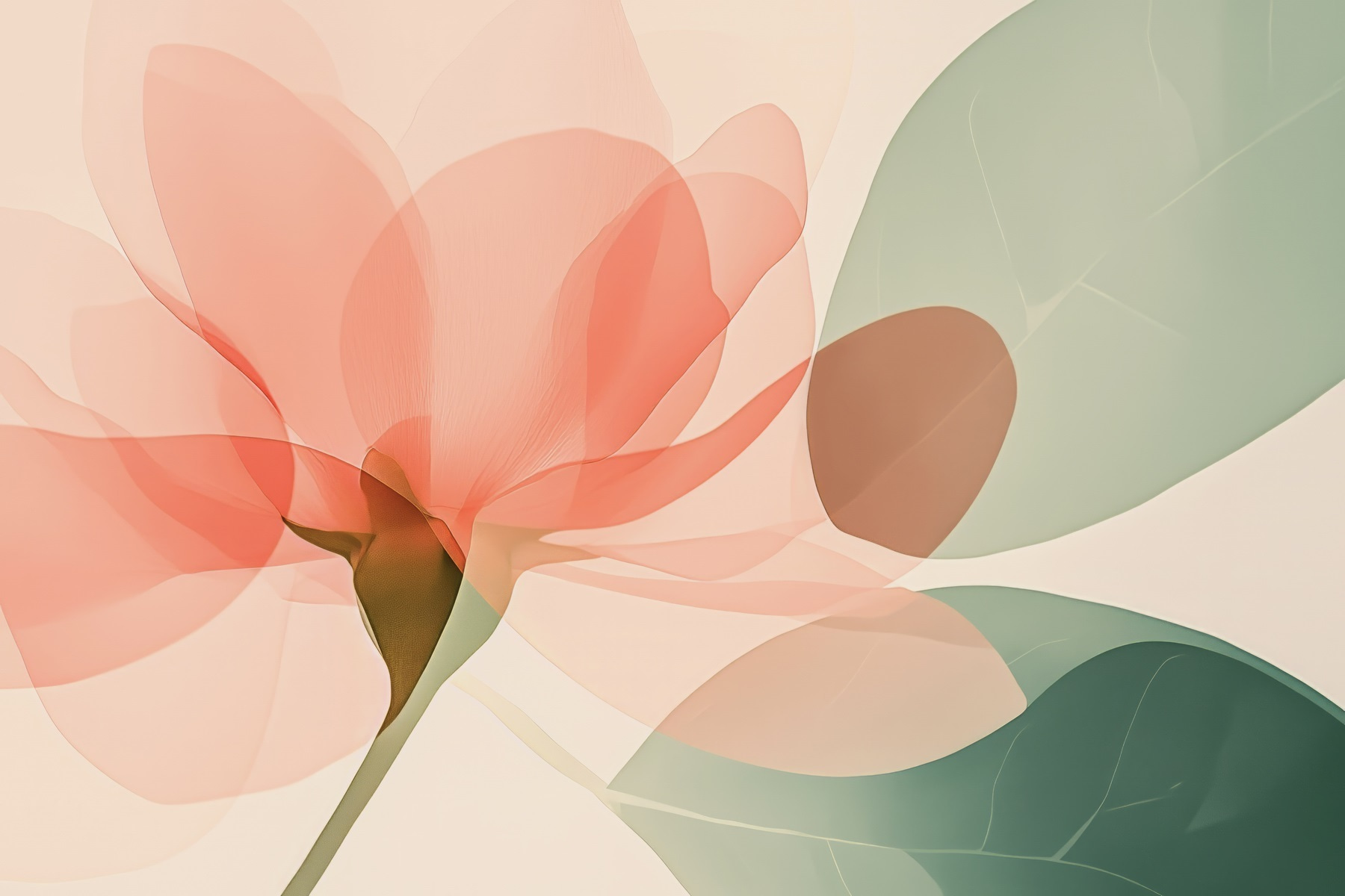 Flower with leaves Flower with leaves