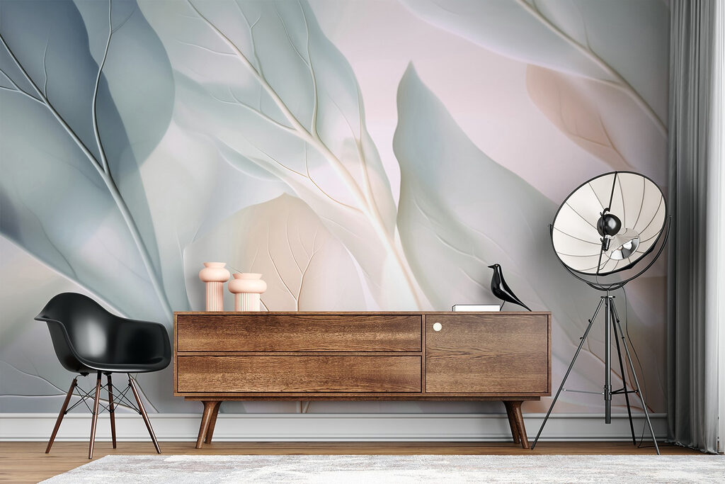 Delicate leaves in soft hues Delicate leaves in soft hues