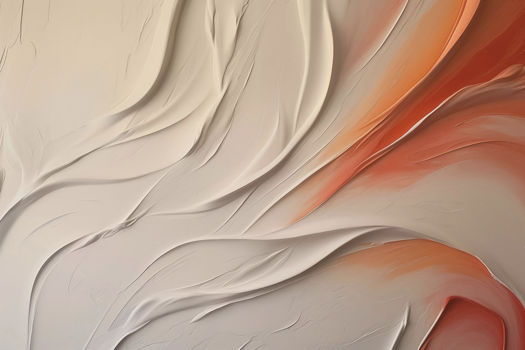 White and orange wavy lines White and orange wavy lines