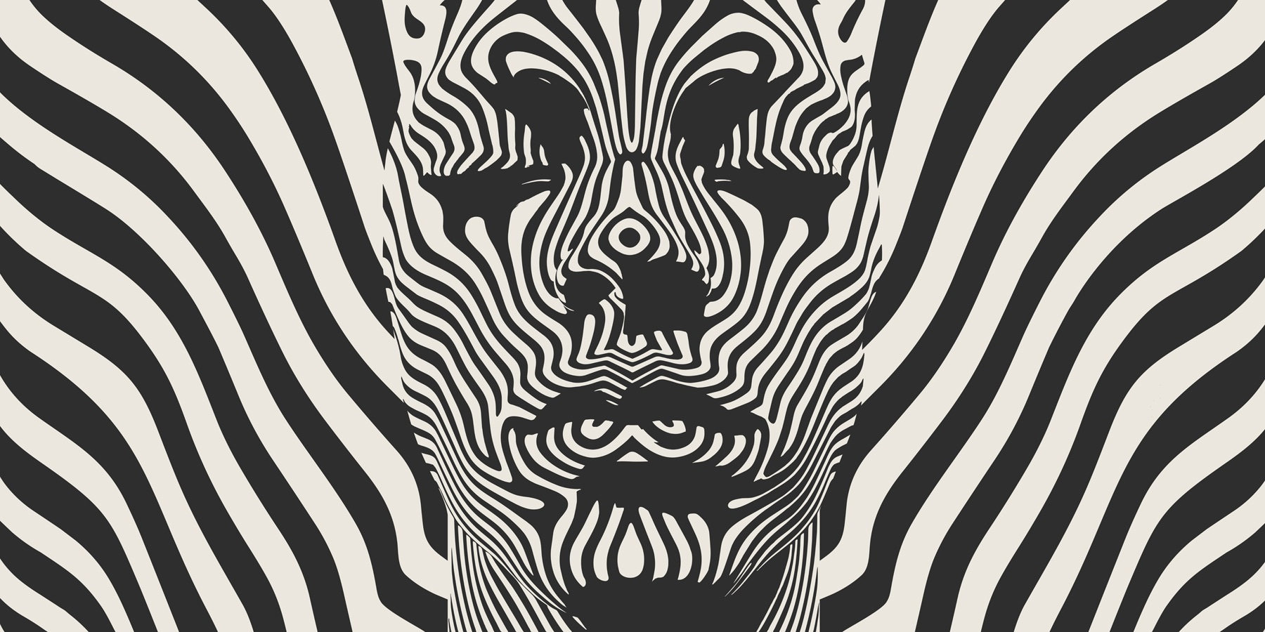 Black and white image of a person's face