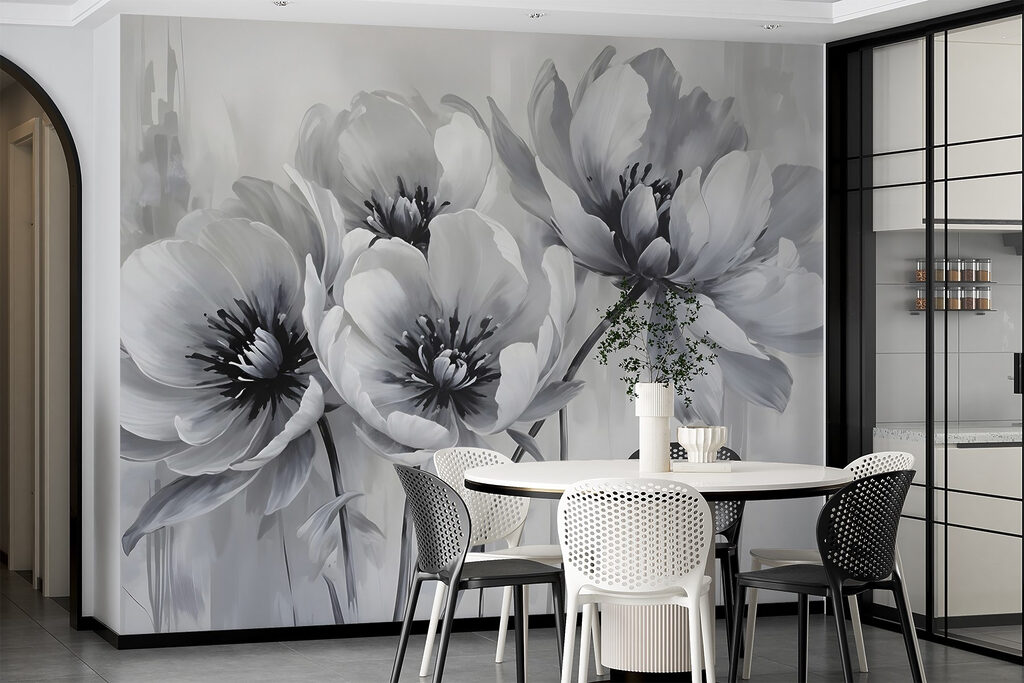 Group of flowers on a white background Group of flowers on a white background