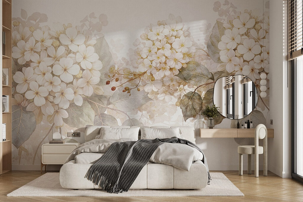 Delicate blooms in soft tones