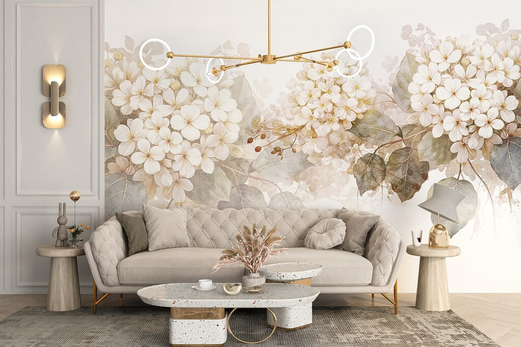 Delicate blooms in soft tones