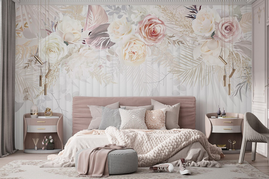 White and pink flowers White and pink flowers