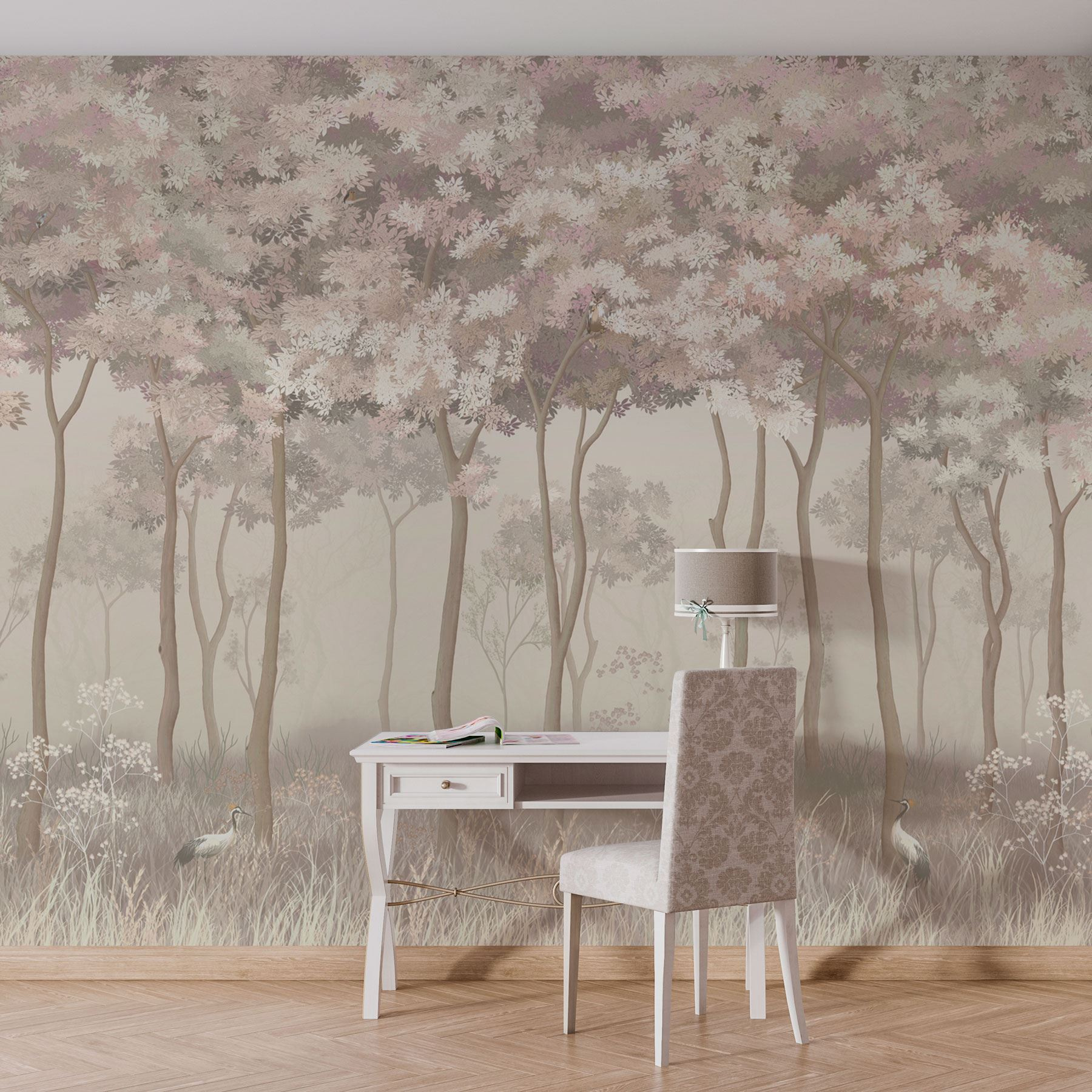 Group of birds in a forest Group of birds in a forest