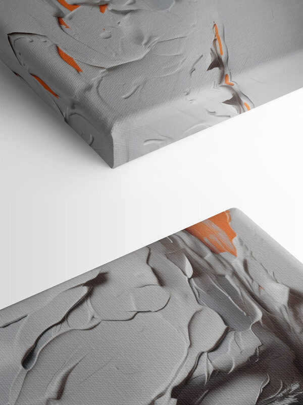 Woman's face covered in white paint Woman's face covered in white paint