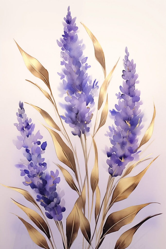 Delicate blooms in soft lavender hues Delicate blooms in soft lavender hues