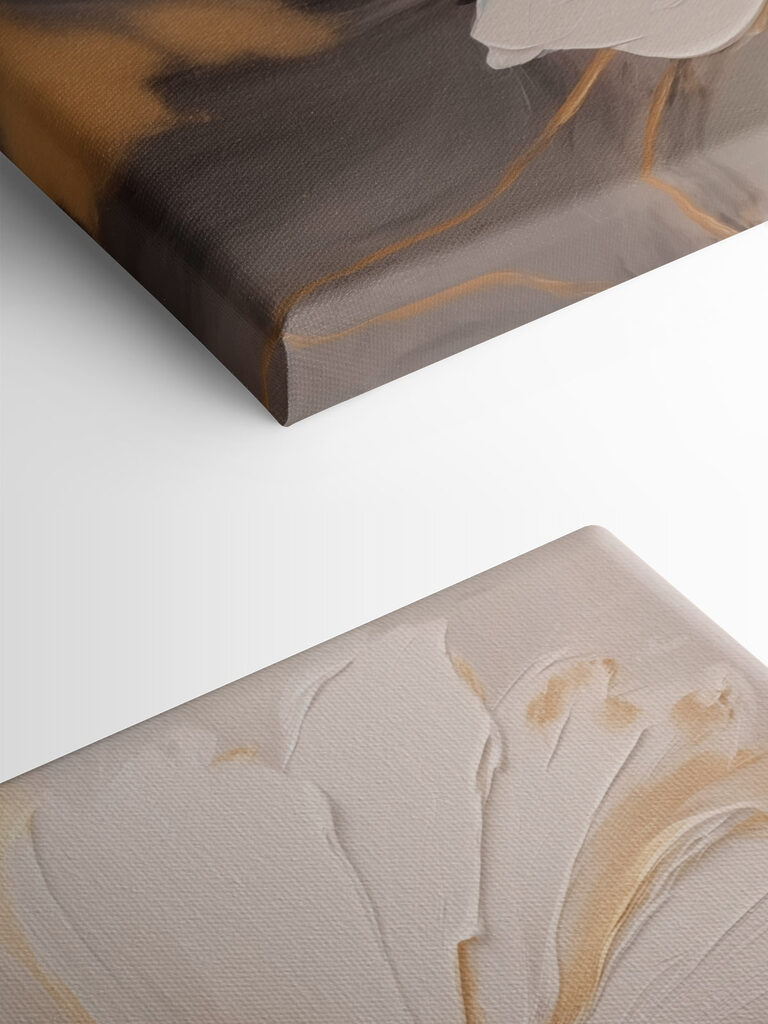 Painting of a white flower