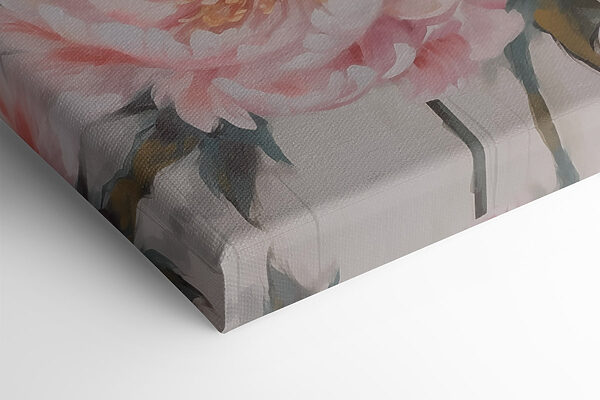 Painting of flowers on a white surface Painting of flowers on a white surface