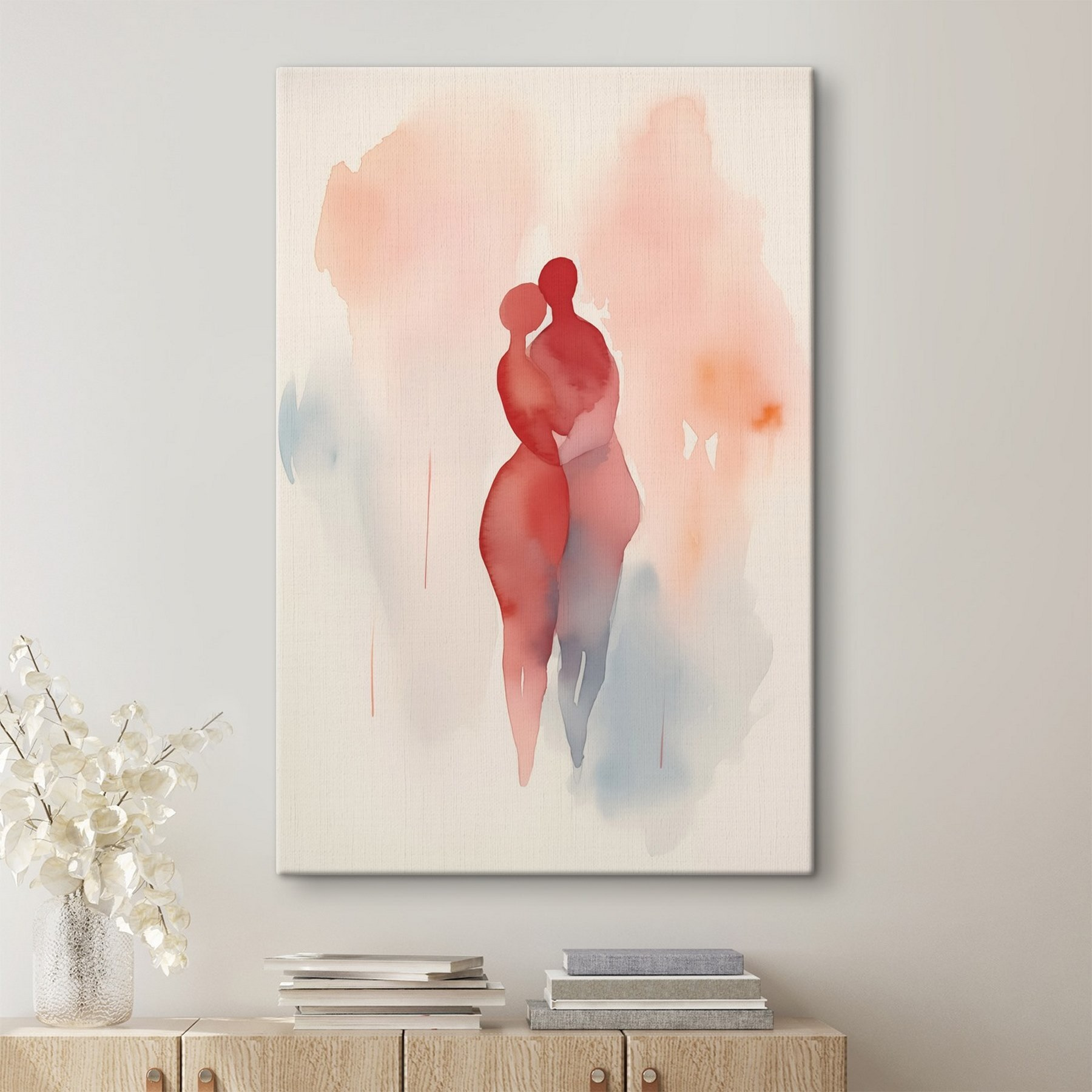 Watercolor of two people Watercolor of two people