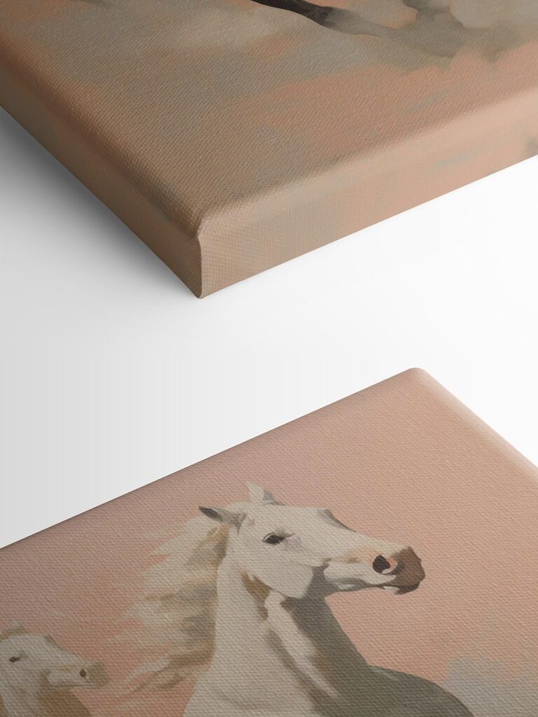 Group of horses running