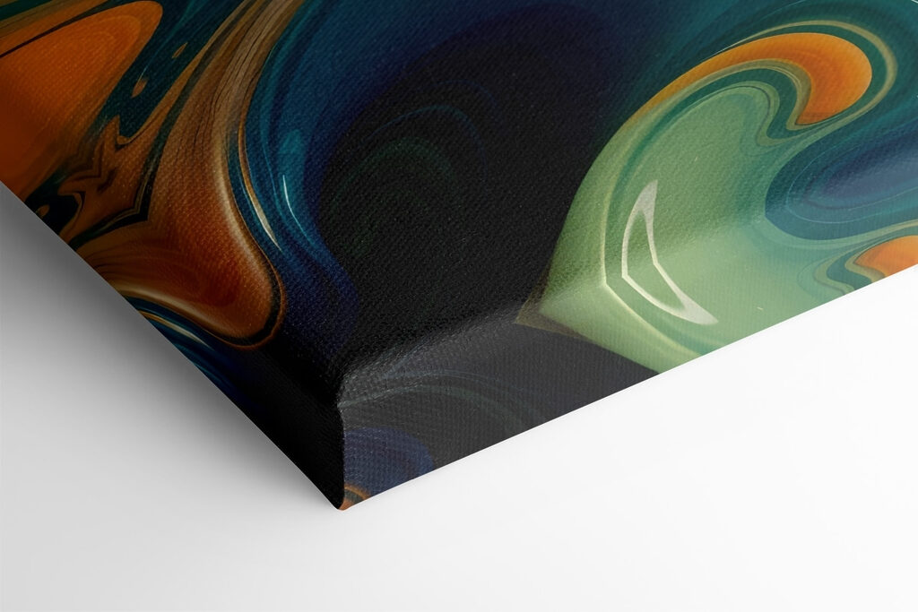 Colorful swirls of paint Colorful swirls of paint