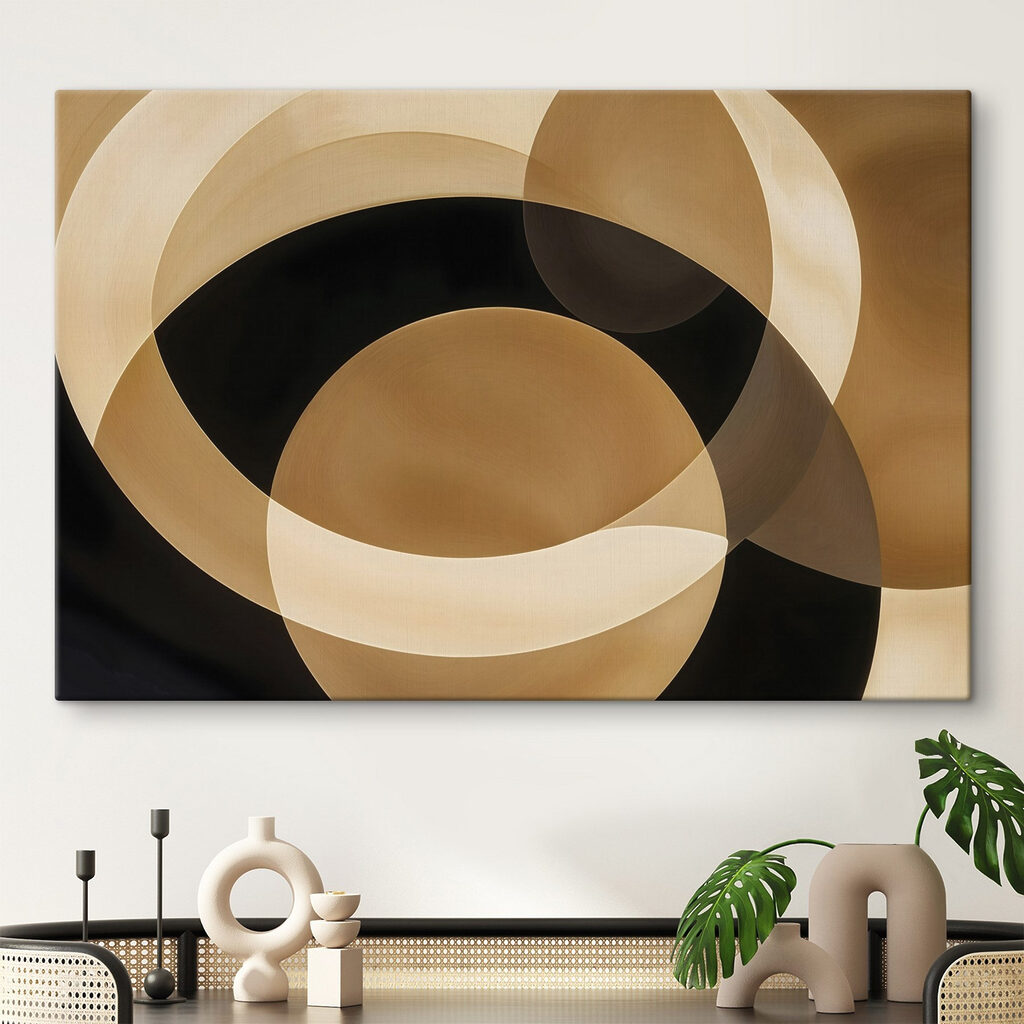 Abstract circles on a dark background Abstract circles on a dark background