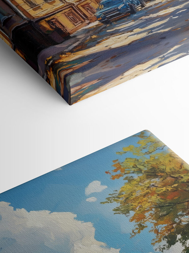 Street with cars parked on it