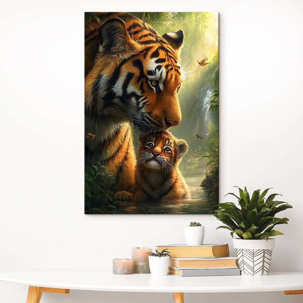 Tiger a mláďa v džungli Tiger a mláďa v džungli