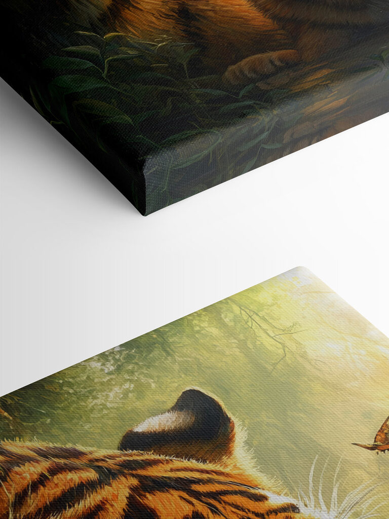 Tiger and a cub in the jungle Tiger and a cub in the jungle