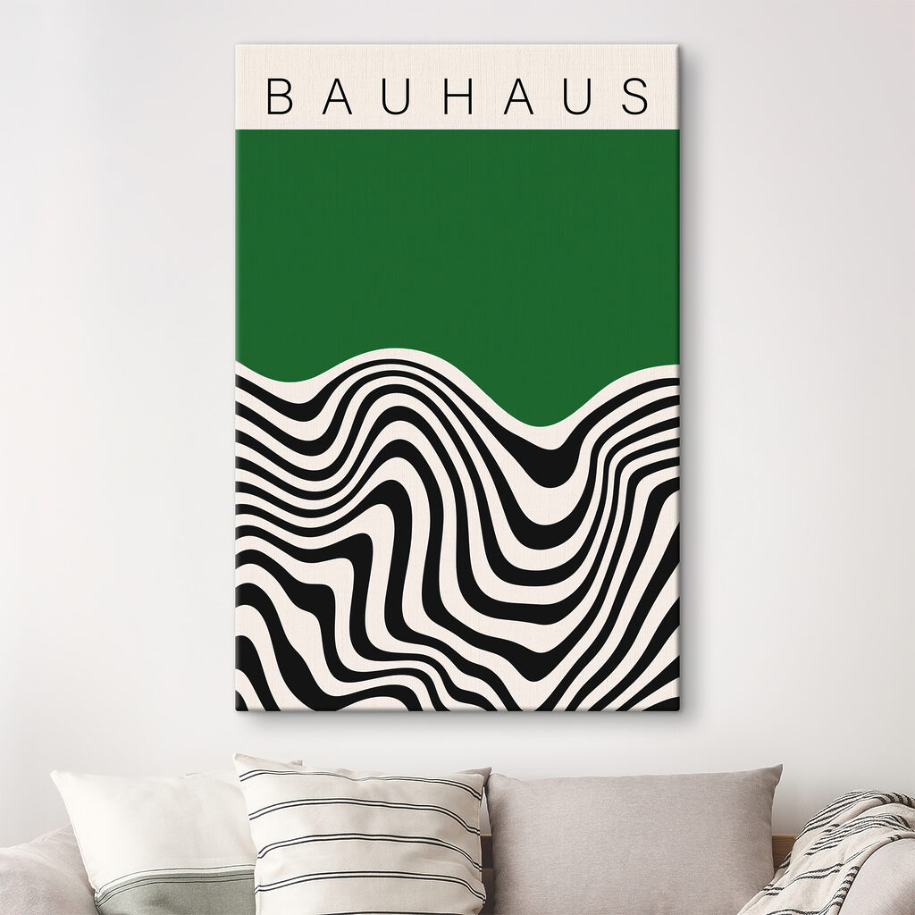 Black and white wavy lines