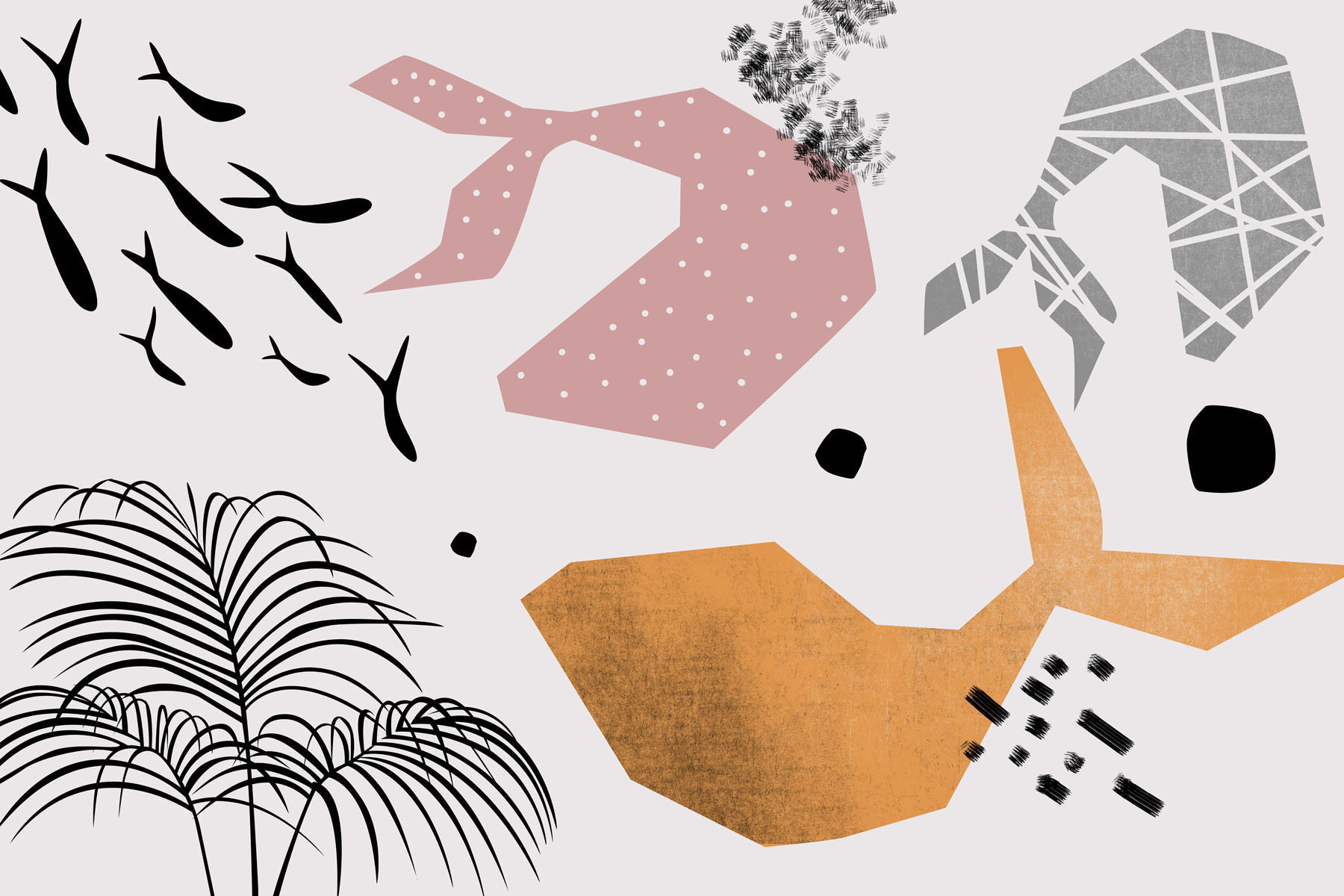 Group of different shapes and colors