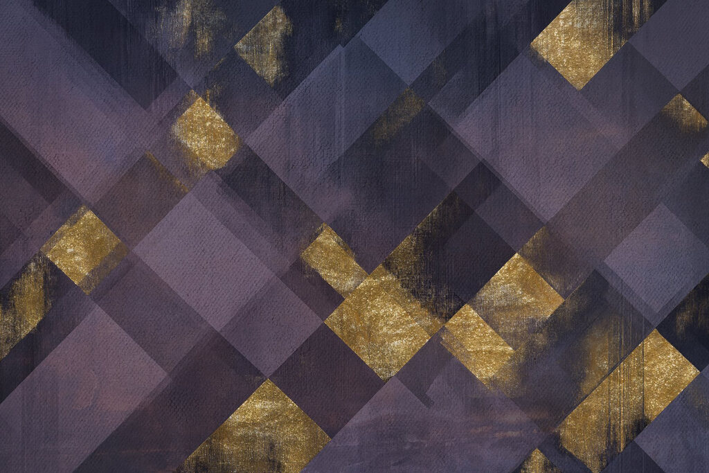 Wall murals Abstract geometric shapes in dark tones Wall murals Abstract geometric shapes in dark tones