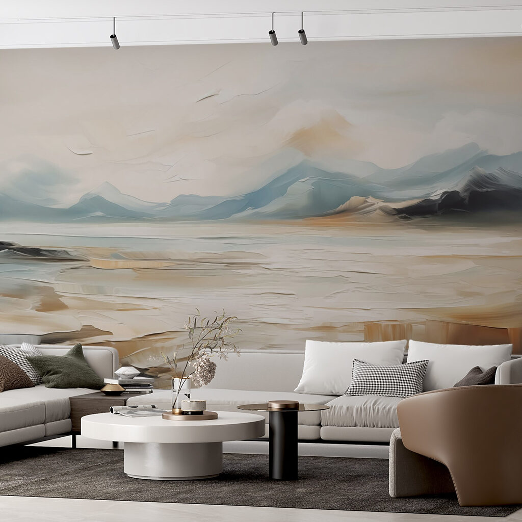 Painting of a desert landscape Painting of a desert landscape