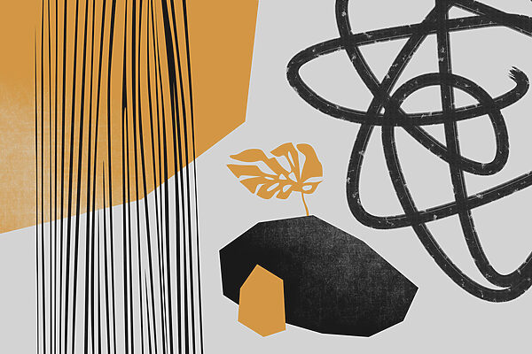 Black and yellow art Black and yellow art