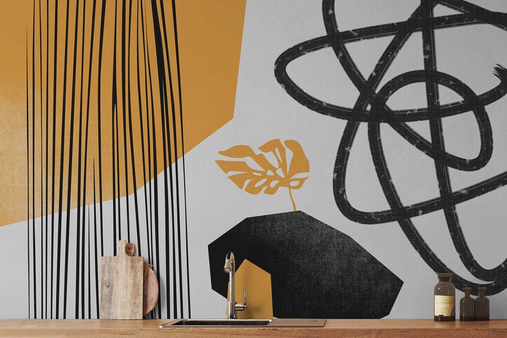 Black and yellow art Black and yellow art