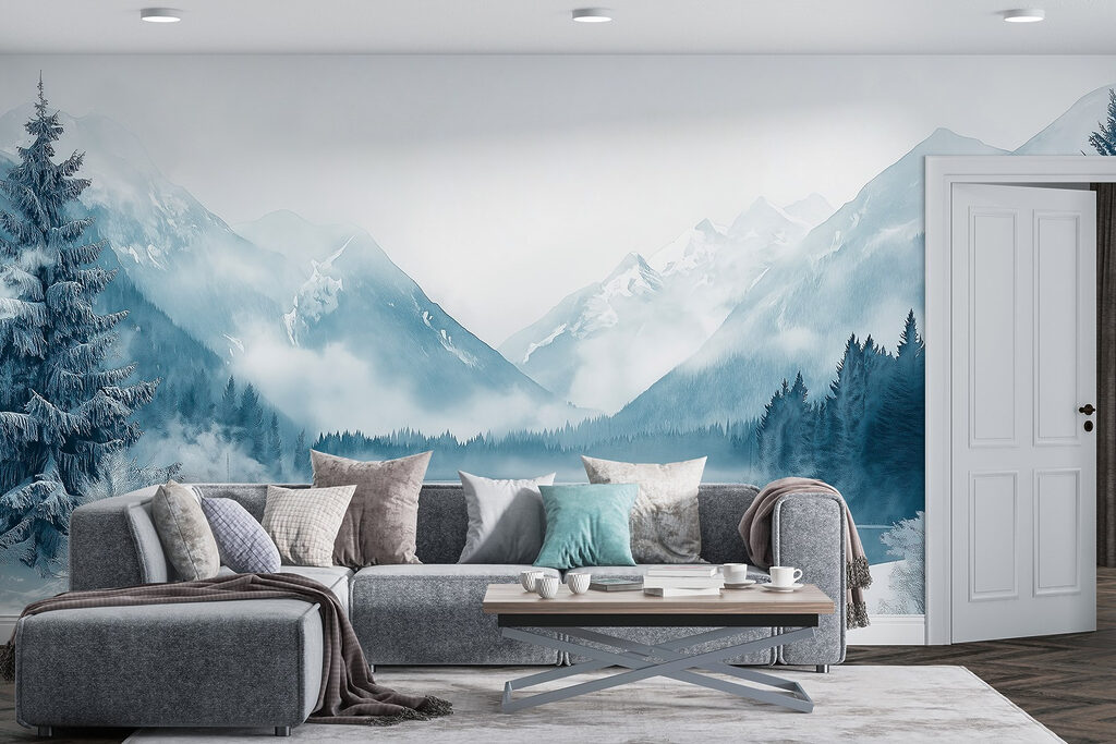 Lake surrounded by snow and mountains Lake surrounded by snow and mountains