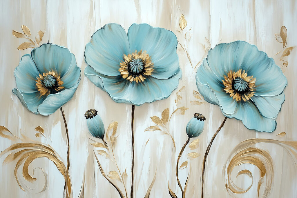 Delicate blooms in soft hues