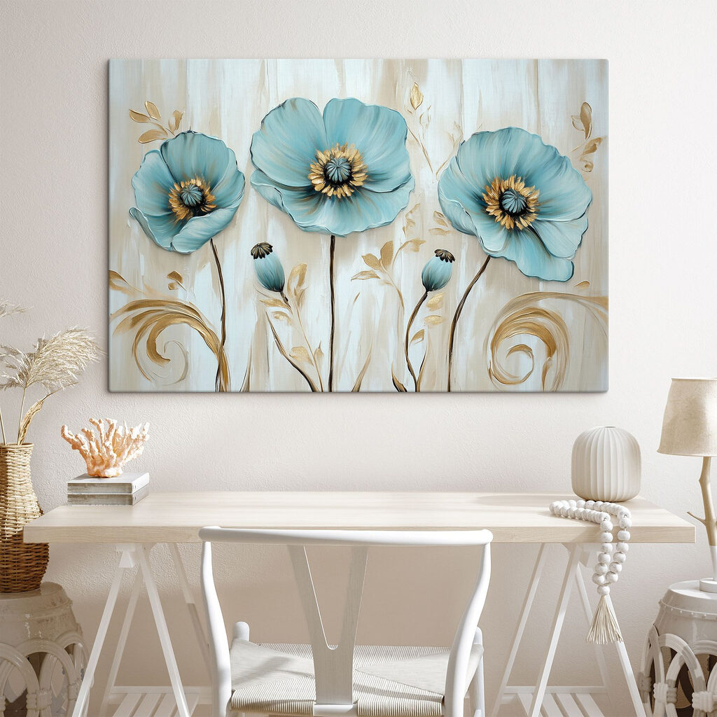 Delicate blooms in soft hues